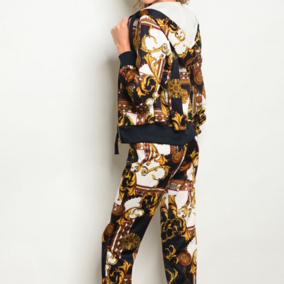 BLACK MUSTARD TOP AND PANT SET - Picture 3 of 4